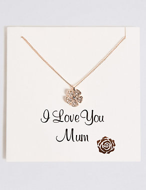 Mother’s Day Flower Pendant Necklace Image 2 of 3