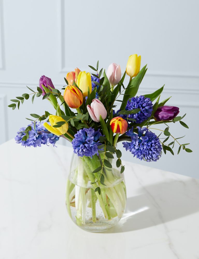 Mother's Day Hyacinth & Tulip Posy 1 of 5