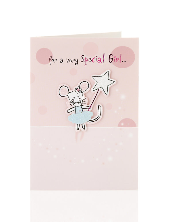 Mouse with Wand Birthday Card Image 1 of 2