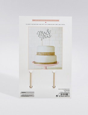 Mr & Mrs Cake Topper Image 2 of 3
