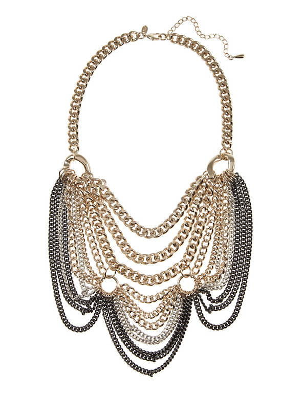 Multi Chain Statement Necklace Image 1 of 1