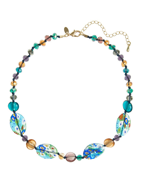 Multi-Faceted Assorted Bead Necklace Image 1 of 1