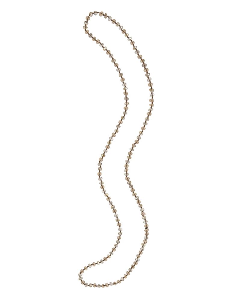 Multi-Faceted Bead Rope Necklace 1 of 1