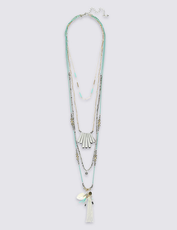Multi-Layered Tassel Necklace Image 1 of 1