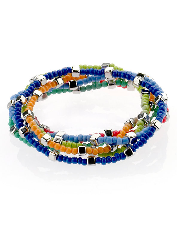 Multi-Strand Assorted Bead Bracelet Image 1 of 1
