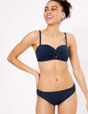 Buy Shaping Padded Multiway Wired Bandeau Bikini Top from Next