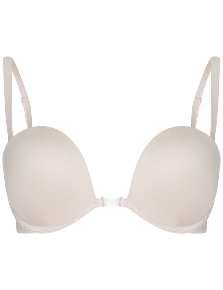 Push up bra with clear 2025 straps