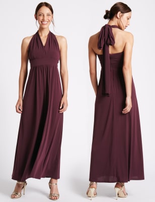 m&s multiway maxi dress