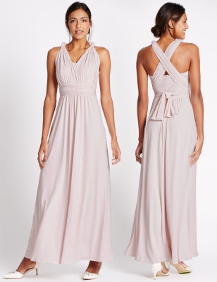 pink multiway maxi dress