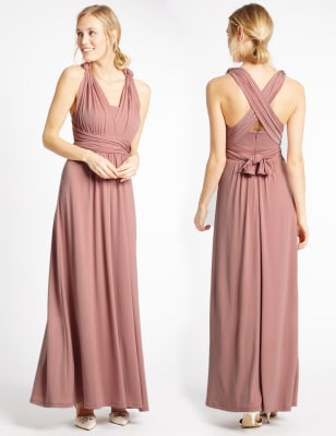 m&s multiway maxi dress