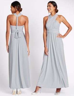 m&s multiway maxi dress