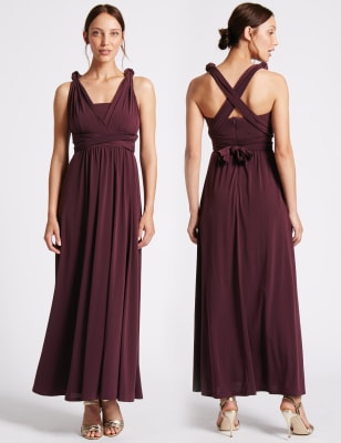 Multiway strap shop maxi dress