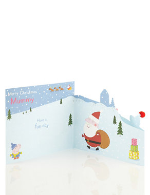 Mummy Peppa Pig™ 3D Christmas Card Image 2 of 3