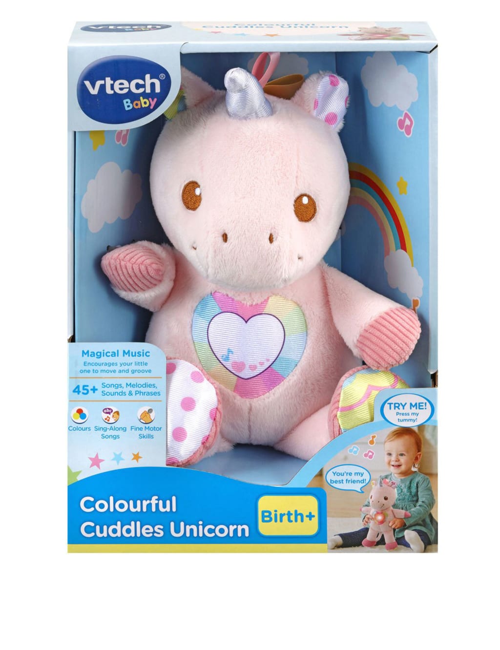 Musical Unicorn Toy (0+ Yrs) Vtech M&S