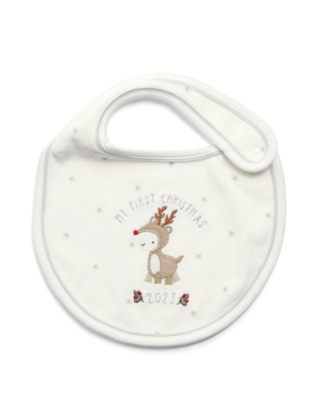 Christmas Florals Organic Cotton Feeding Bib – Little Warrior & Co