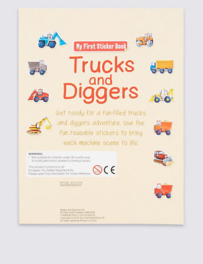 My First Learning Trucks & Diggers Activity Book Image 2 of 3