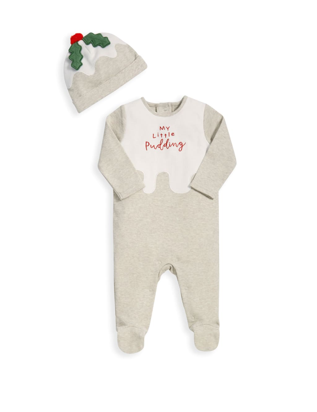 Little pudding baby grow top