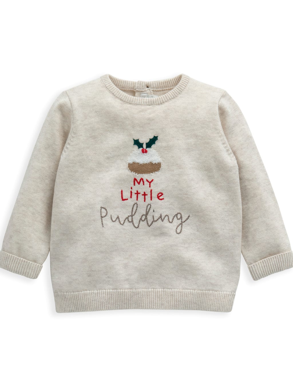 My Little Pudding Christmas Jumper (0-3 yrs) 1 of 4