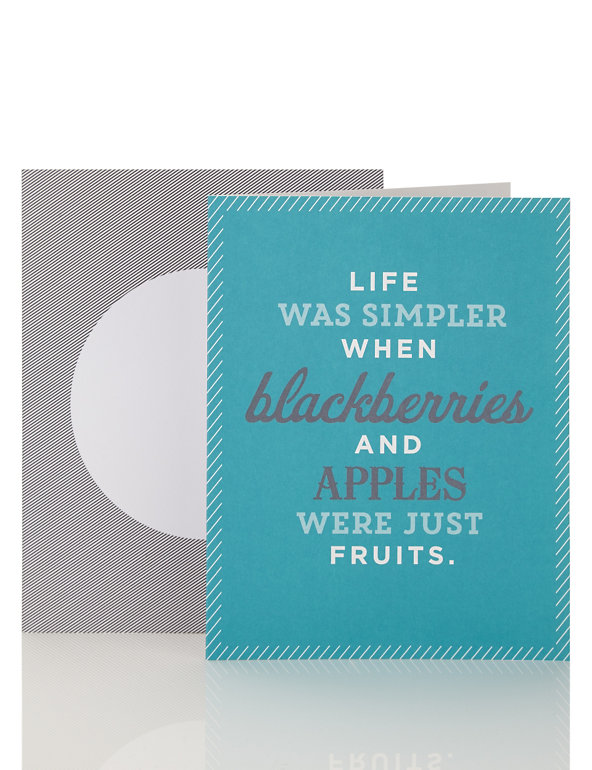 My Word! Blackberries & Apples Blank Card Image 1 of 2