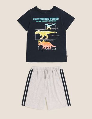 NHM™ Dinosaur Short Pyjama Set (6-16 Yrs) Image 2 of 5