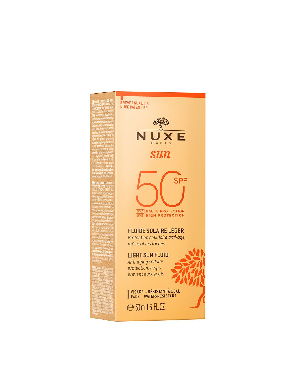 NUXE Light Sun Fluid SPF50 High Protection Face 50ml 1 of 7