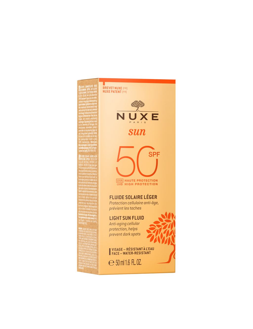 NUXE Light Sun Fluid SPF50 High Protection Face 50ml 1 of 7