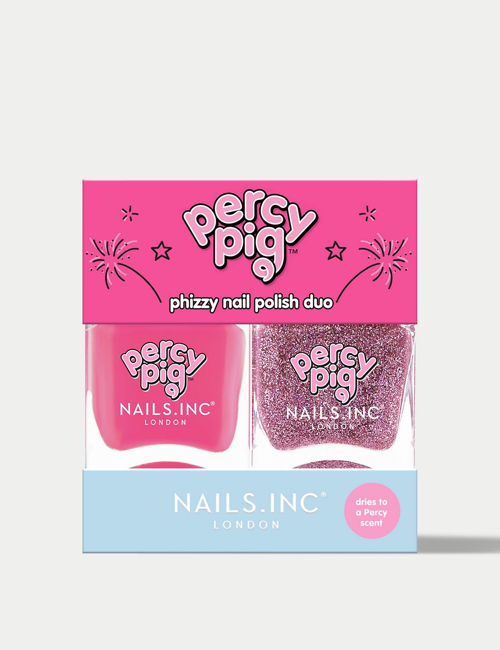 Nails.INC Percy Pig Phizzy Nail Polish Duo 2x14ml 3 of 6
