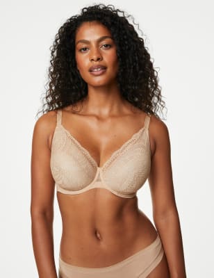 Buy Marks & Spencer Wild Blooms Wired Full Cup Bra - Nude online