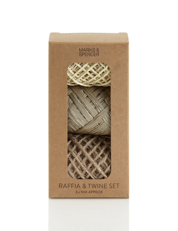 Natural Raffia & Twine Set Image 1 of 2