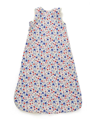 Nautical Pure Cotton Floral 1.2 Tog Sleeping Bag | M&S