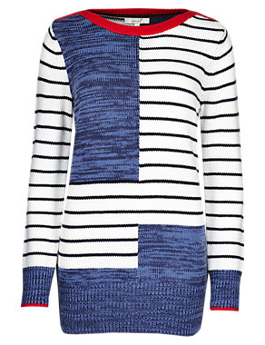 Nautical Striped Knitted Top Image 2 of 6