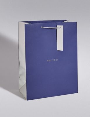 large navy gift bags