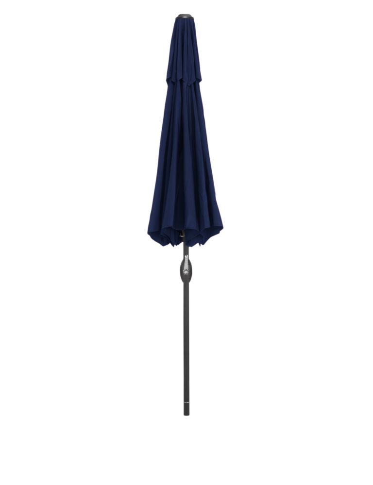 Navy Parasol with Black Pole 3 of 7