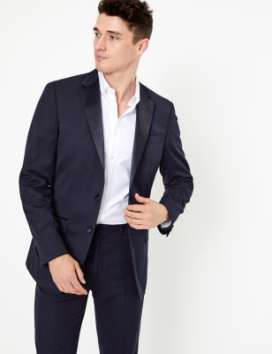 navy regular fit suit