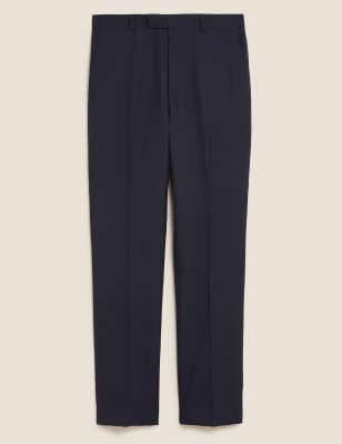mens navy wool trousers