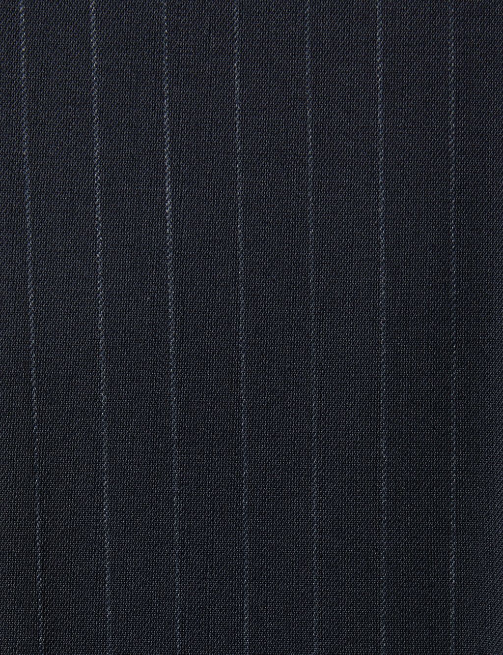 Navy Striped Modern Slim Fit Trousers 5 of 5