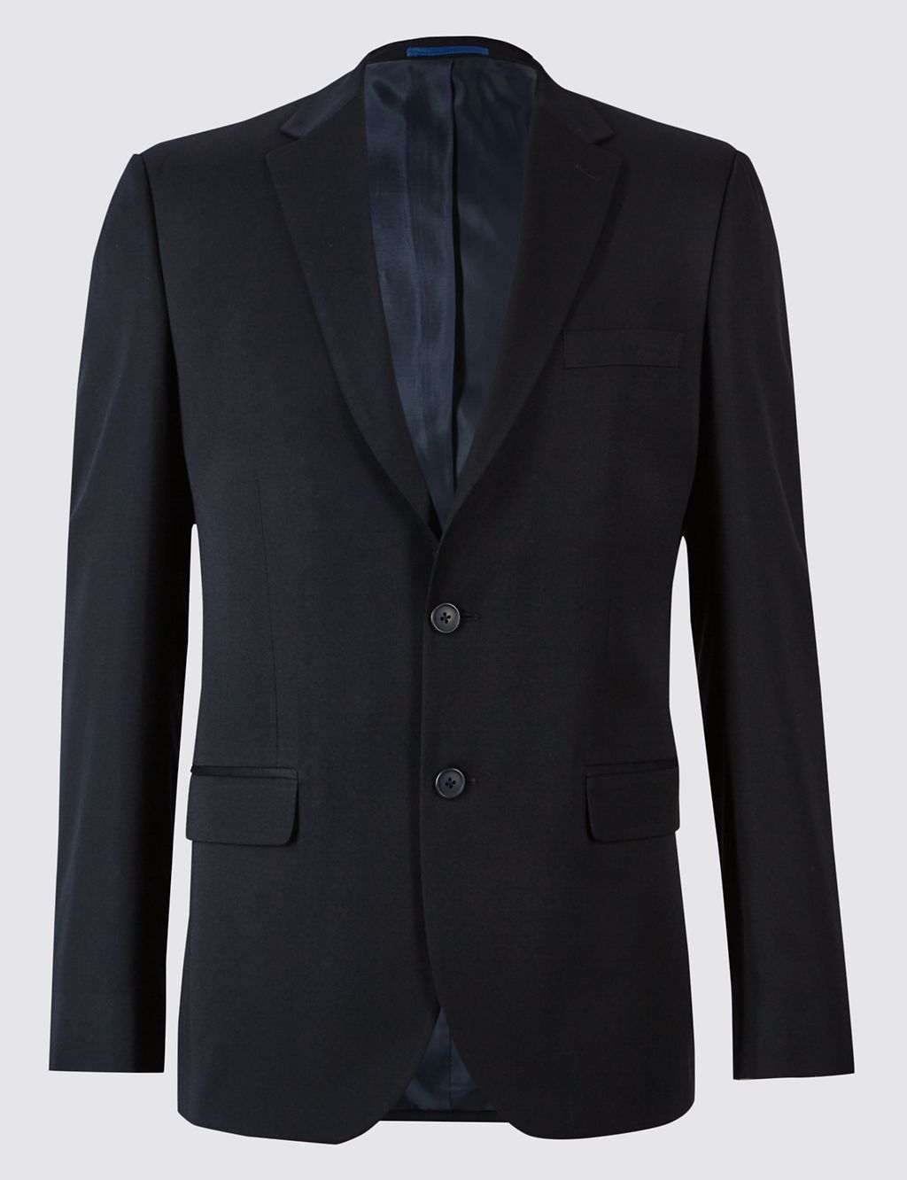 Navy Tailored Fit Jacket 1 of 8
