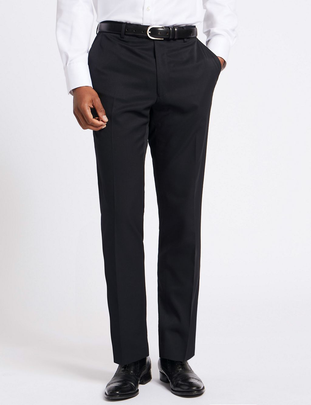 Navy Tailored Fit Trousers 3 of 6