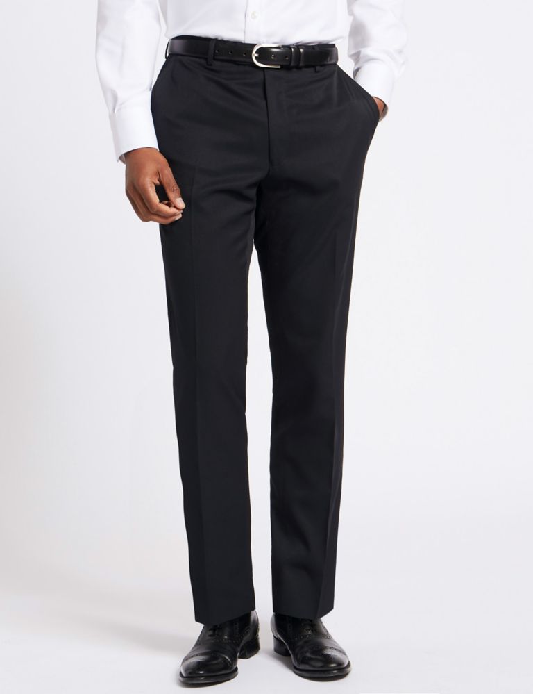Navy Tailored Fit Trousers 1 of 6