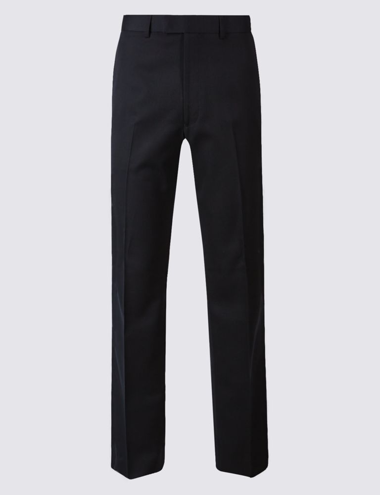 Navy Tailored Fit Trousers 2 of 6