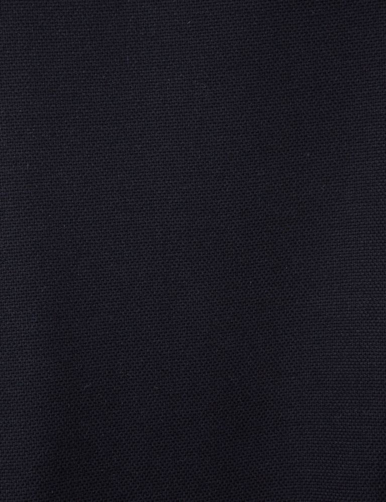 Navy Textured Tailored Fit Trousers 6 of 6