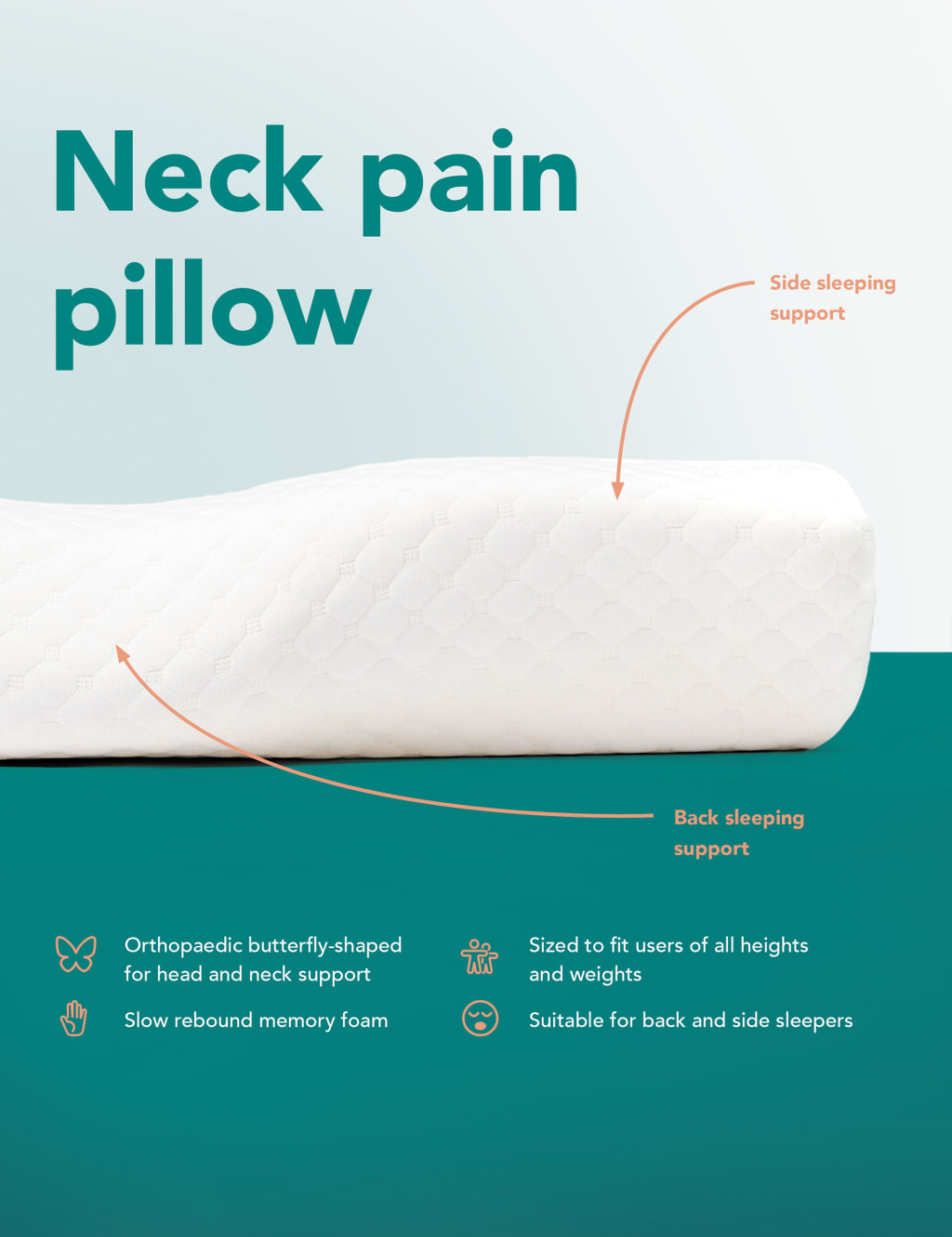 Neck Pain Firm PIllow KALLY SLEEP M&S