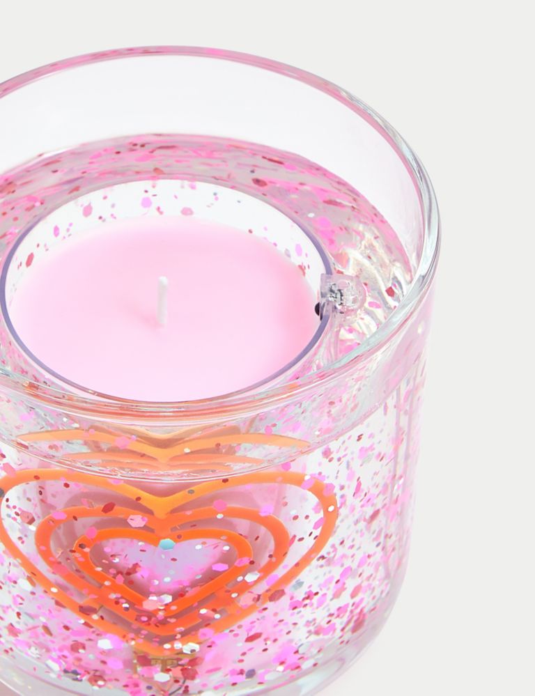 Neon Heart Light Up Candle 3 of 5