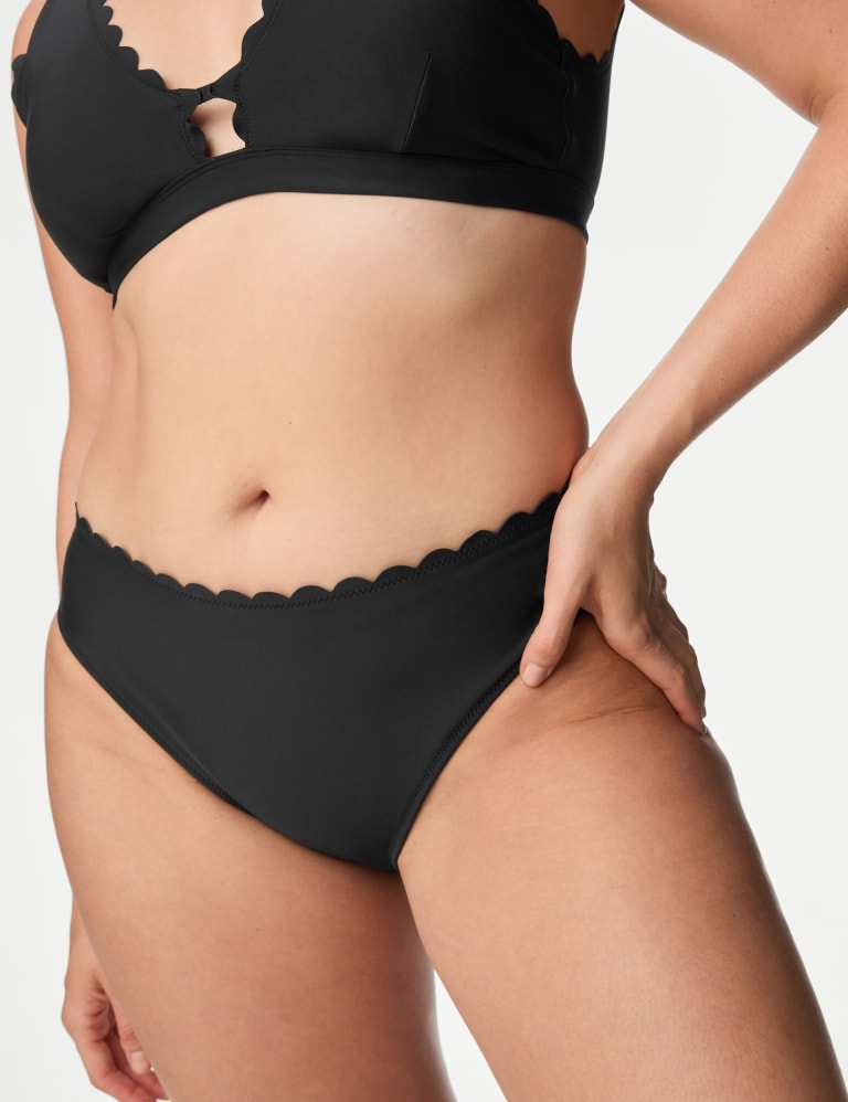 High Waisted Swim Bottoms - Hi-Kini Bottom