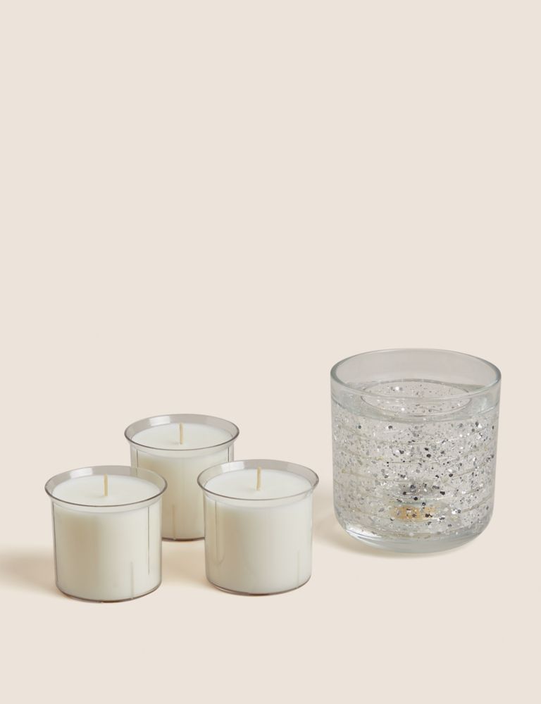 Neroli, Lime & Bergamot Light Up Candle Refill Set | Marks & Sparkle™ | M&S