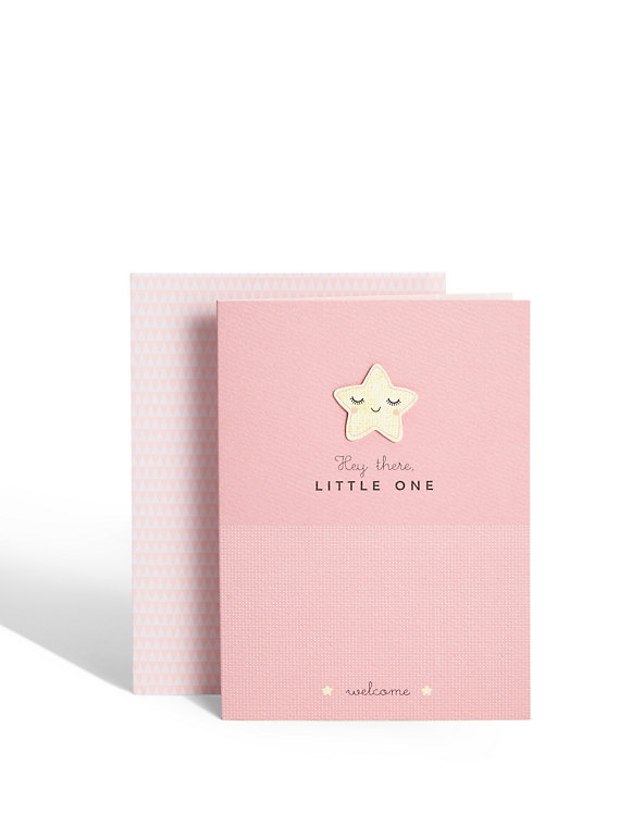 New Baby Girl Star Card Image 1 of 2