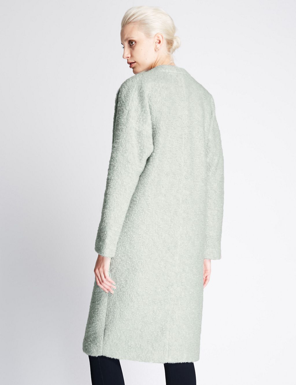 New Wool Blend Textured Overcoat 4 of 4
