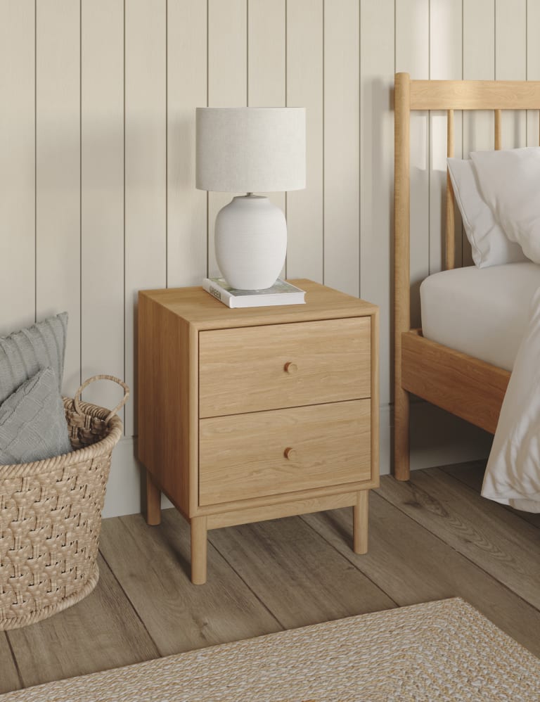 Newark 2 Drawer Bedside Table 1 of 10