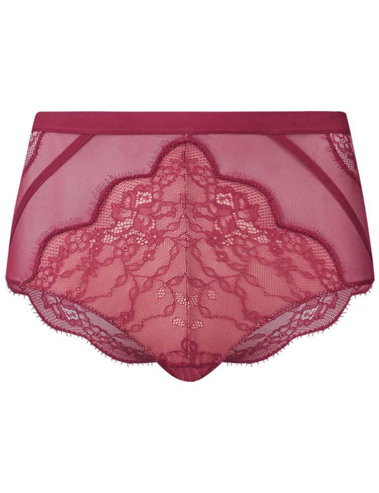 No VPL Eyelash Lace High Waisted Knickers 4 of 4