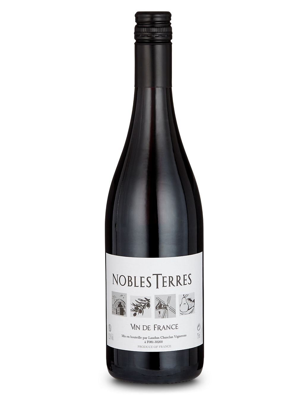 Nobles Terres Vin de France Rouge - Case of 6 1 of 1